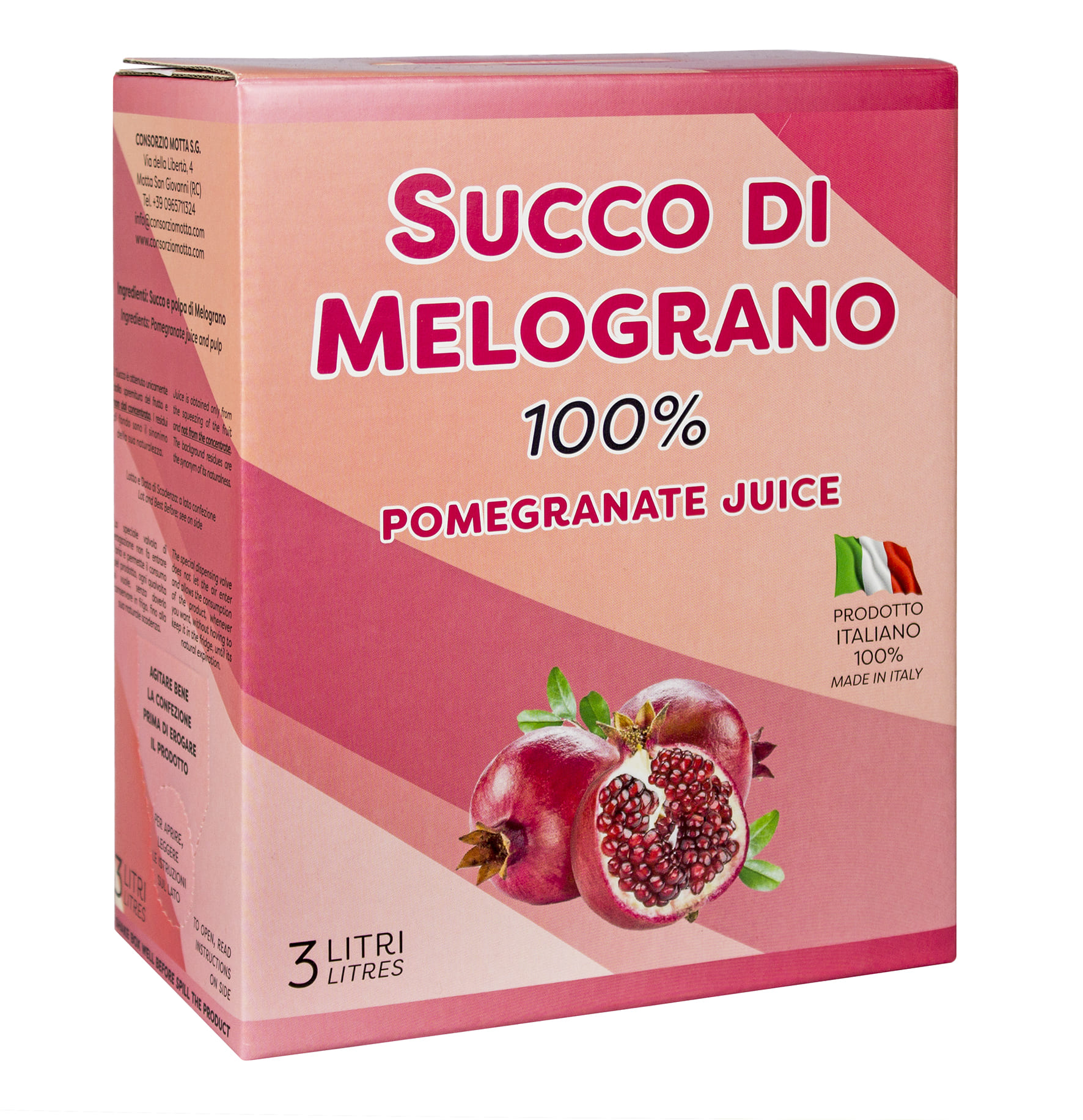 Succo Di Melograno 100 Bag In Box 3l Consorzio Motta